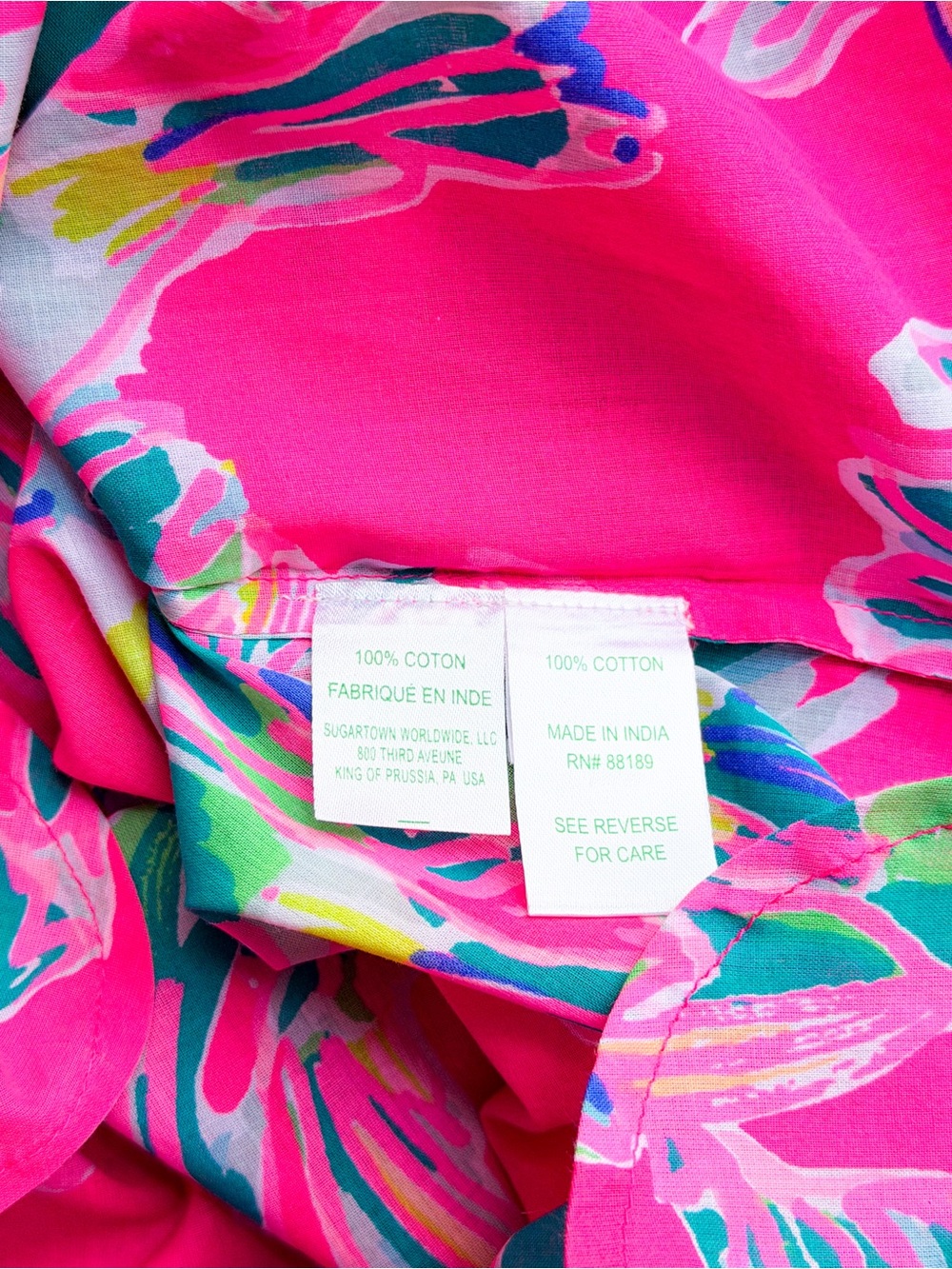 Lilly Pulitzer Pink Dragonfruit Toucan Can Tunic Tropical Print Preppy Coastal - Picture 8 of 11